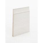 The SK348 skirting board profile in primed FJ pine and a height of 230mm.