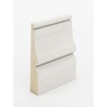 The SK505 skirting board profile in primed FJ pine and a height of 135mm.