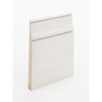 The SK505 skirting board profile in primed FJ pine and a height of 285mm.