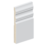 The SK343 skirting board profile in primed FJ pine and a height of 185mm.