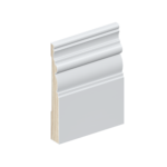 The SK71 skirting board profile in primed FJ pine and a height of 135mm.