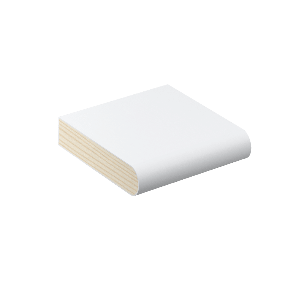 The SN01 sill nose profile in primed FJ pine and a size of 90mm W x 18mm D.