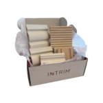 Intrim French Country Samples Box featuring SK945B skirting and architrave, SK498 skirting, CR190 chair rail, WB35 and WB09 wall batten profiles inspired by Maison Soleil House 18.